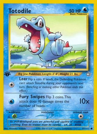 Totodile (81/111) [Neo Genesis Unlimited]-1