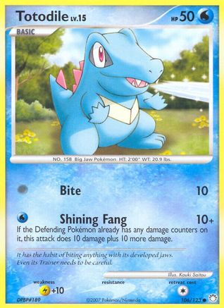Totodile (106/123) [Diamond & Pearl: Mysterious Treasures]-1