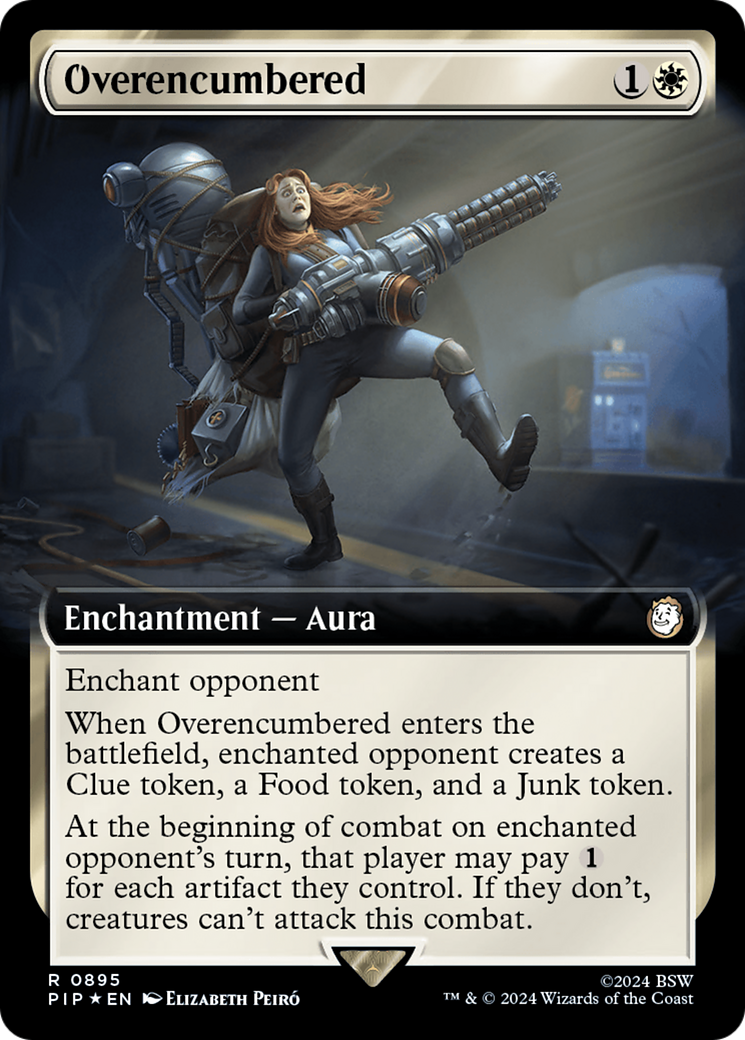 Overencumbered (Extended Art) (Surge Foil) [Fallout]-1