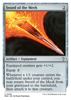 Sword of the Meek (White Border) [Mystery Booster 2]-1