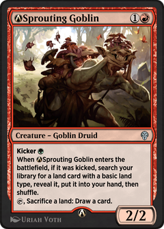 A-Sprouting Goblin (DMU-A-145) - Dominaria United-1