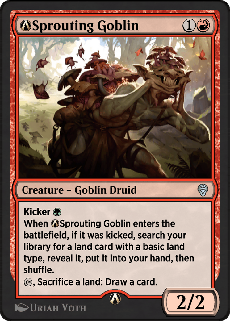 A-Sprouting Goblin (DMU-A-145) - Dominaria United-1
