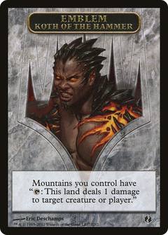 Koth of the Hammer Emblem [Duel Decks: Venser vs. Koth Tokens]-1