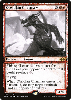 Obsidian Charmaw (Sketch) [Modern Horizons 2]-1