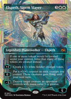 Elspeth, Storm Slayer (Showcase) (Halo Foil) [Tarkir: Dragonstorm]-1