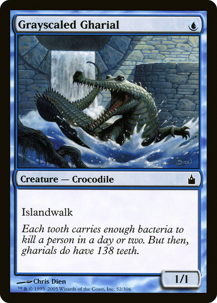 Grayscaled Gharial [Ravnica: City of Guilds]-1
