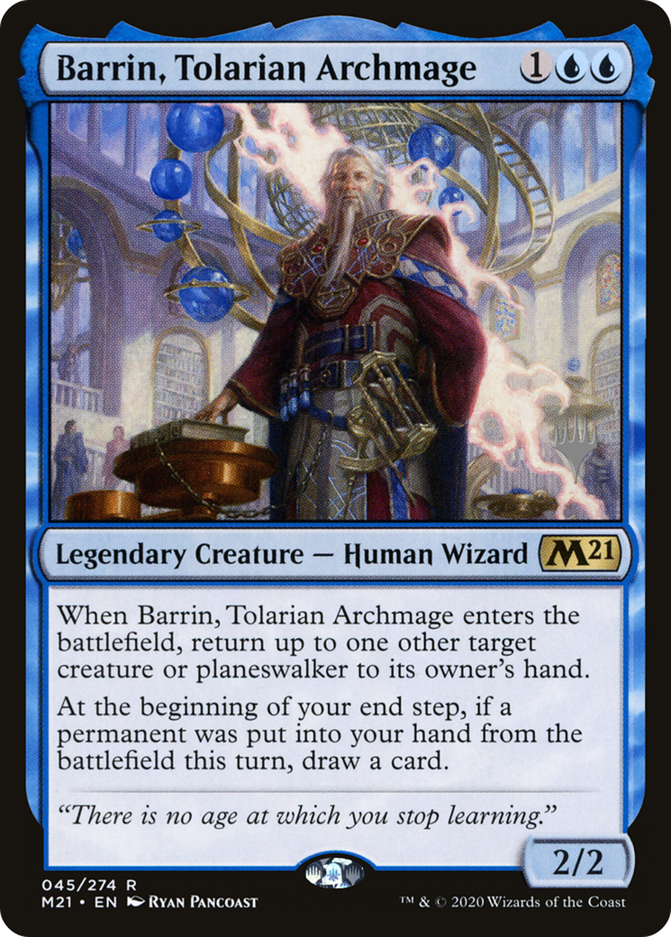 Barrin, Tolarian Archmage (Promo Pack) [Core Set 2021 Promos]-1