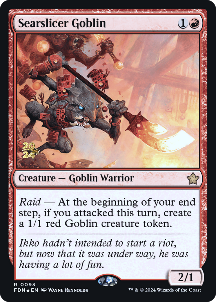 Searslicer Goblin [Foundations Prerelease Promos]-1