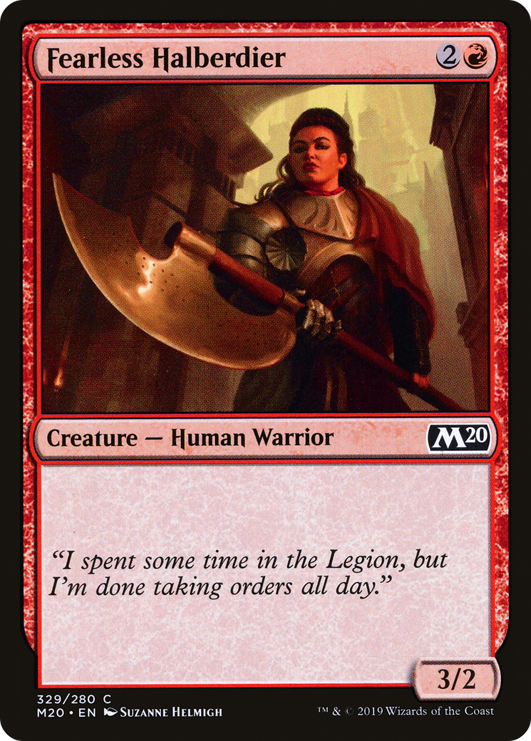 Fearless Halberdier [Core Set 2020]-1