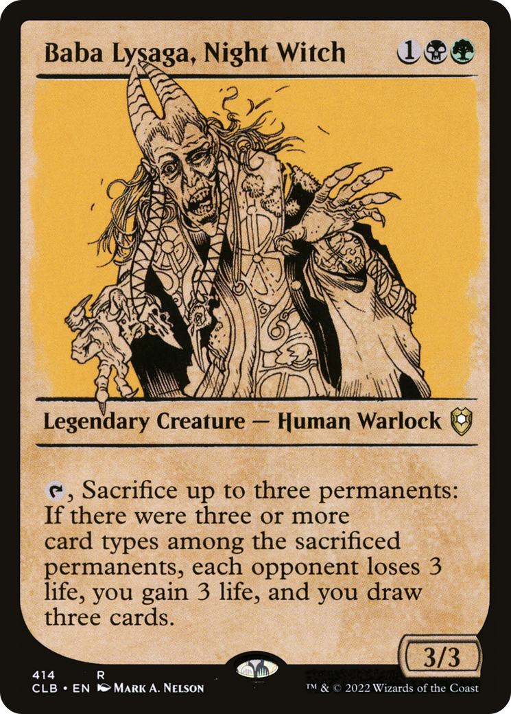 Baba Lysaga, Night Witch (Showcase) [Commander Legends: Battle for Baldur's Gate]-1