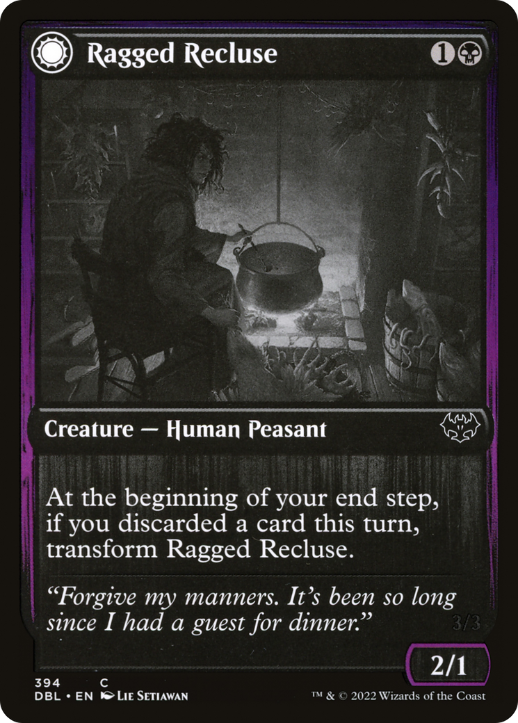 Ragged Recluse // Odious Witch [Innistrad: Double Feature]-3