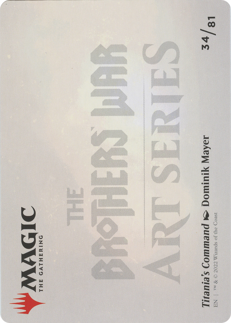 Titania's Command // Titania's Command (ABRO-034) - The Brothers' War Art Series (Borderless)-2