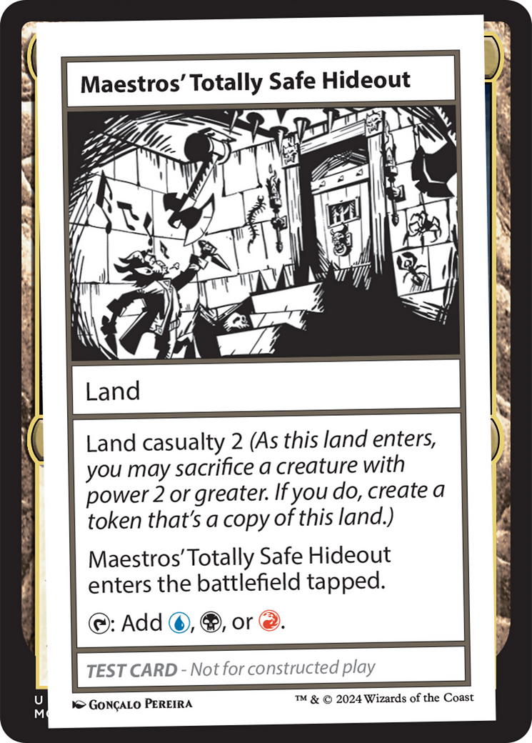 Maestros' Totally Safe Hideout [Mystery Booster 2 Playtest Cards]-1