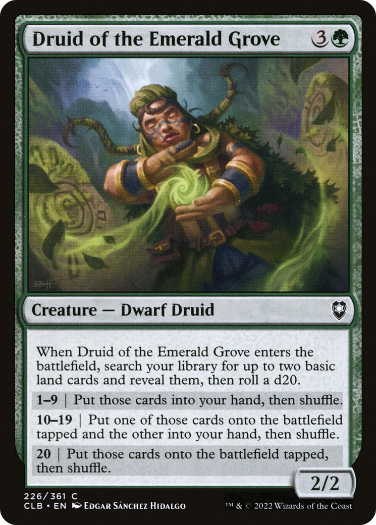 Druid of the Emerald Grove [Commander Legends: Battle for Baldur's Gate]-1