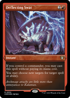 Deflecting Swat (Foil Etched) (CMM-532) - Commander Masters Foil-1