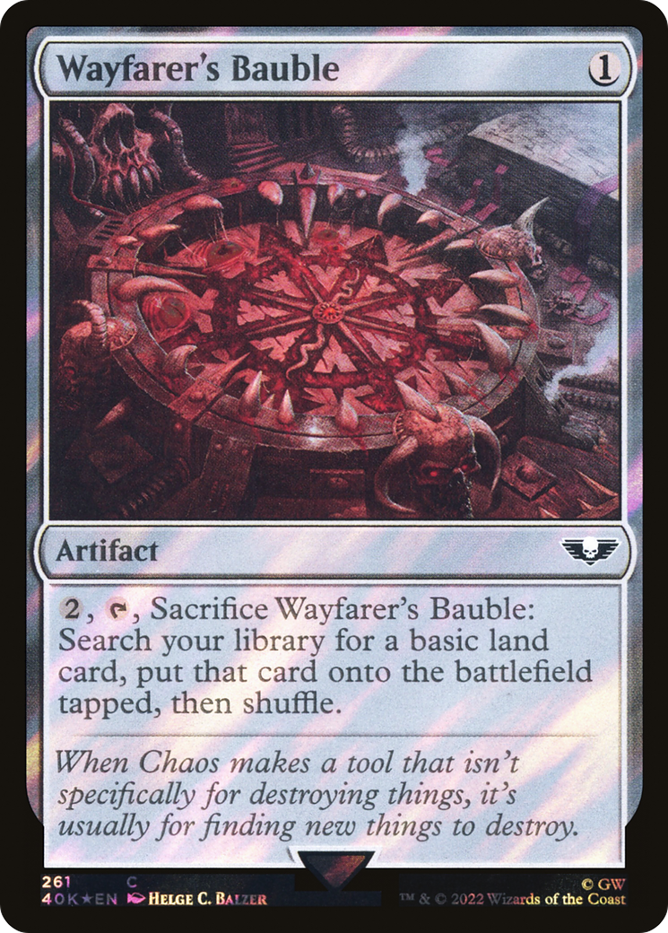 Wayfarer's Bauble (261) (Surge Foil) (40K-261) - Warhammer 40,000 Commander Foil-1