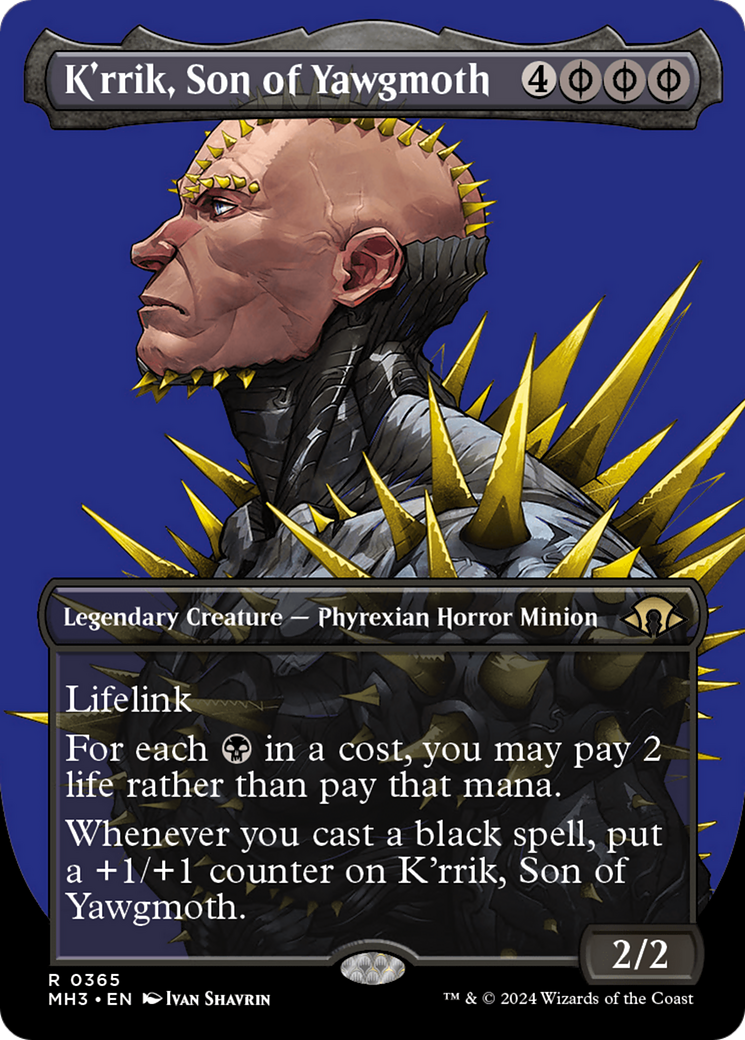 K'rrik, Son of Yawgmoth (Borderless) [Modern Horizons 3]-1