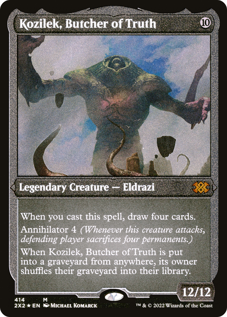 Kozilek, Butcher of Truth (Foil Etched) [Double Masters 2022]-1