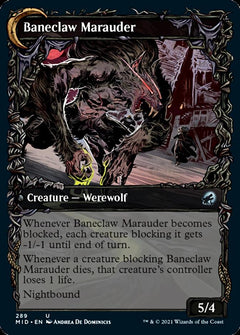 Baneblade Scoundrel // Baneclaw Marauder (Showcase Equinox) [Innistrad: Midnight Hunt]-2