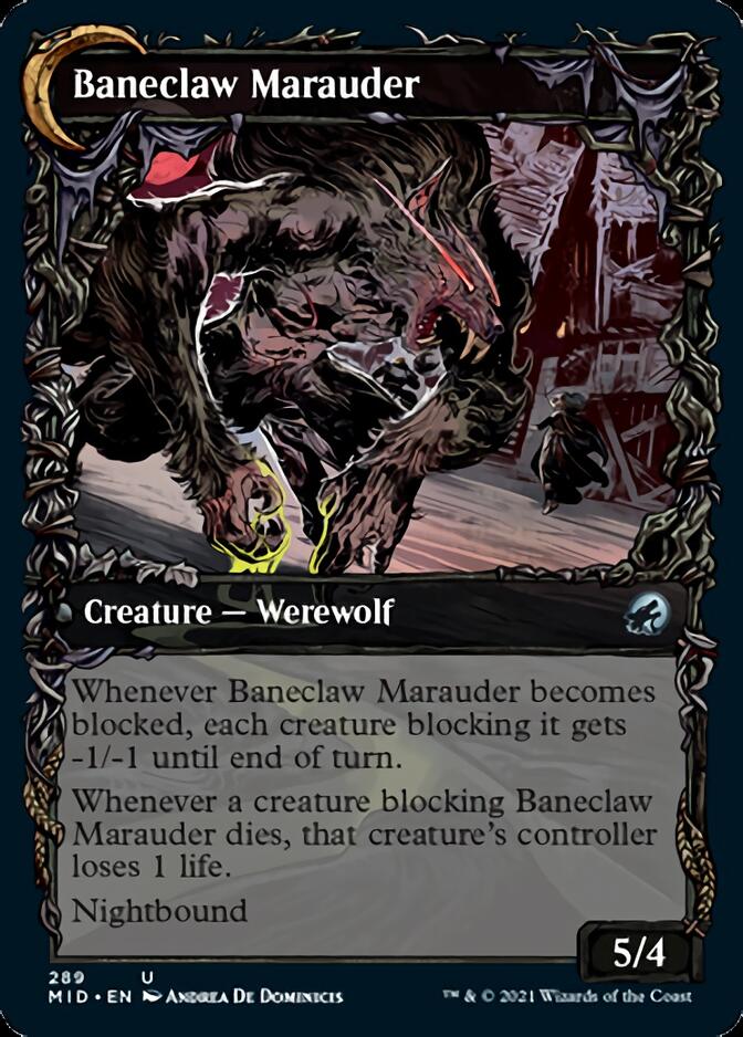Baneblade Scoundrel // Baneclaw Marauder (Showcase Equinox) [Innistrad: Midnight Hunt]-2