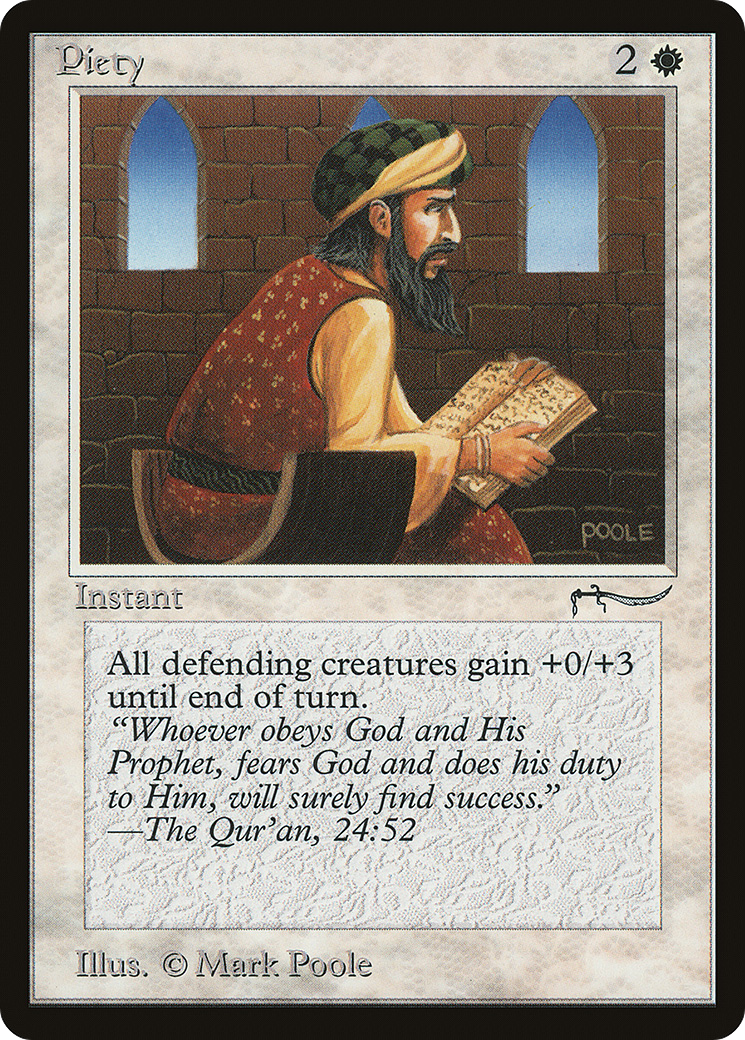 Piety (Light Mana Cost) [Arabian Nights]-1