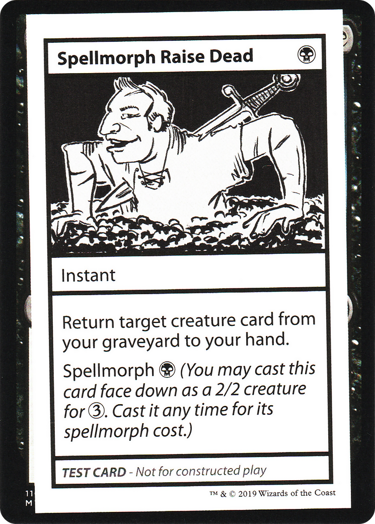 Spellmorph Raise Dead (2021 Edition) [Mystery Booster Playtest Cards]-1