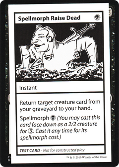 Spellmorph Raise Dead (2021 Edition) [Mystery Booster Playtest Cards]-1