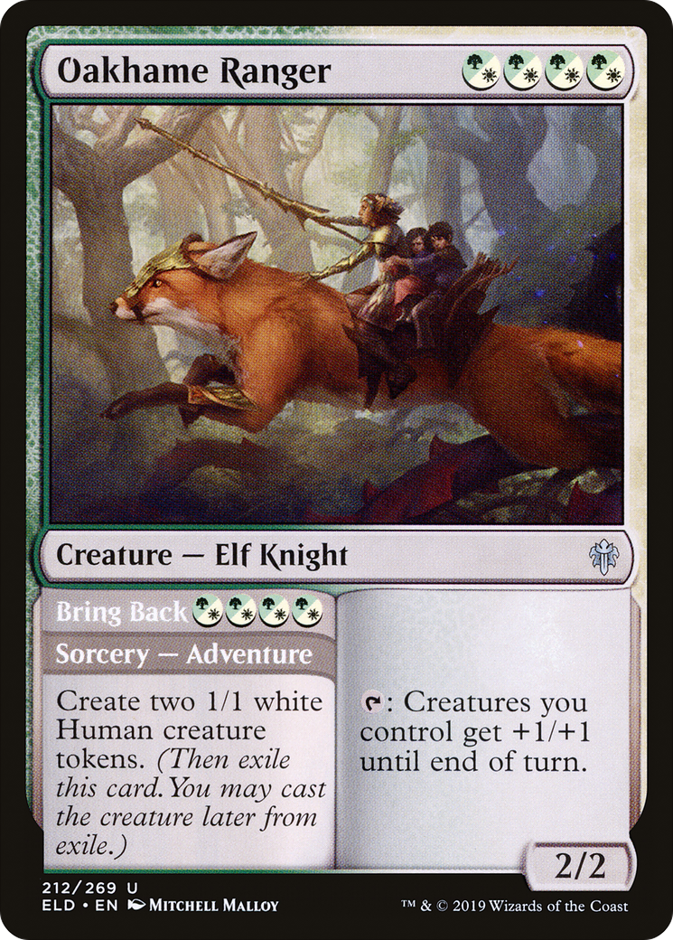 Oakhame Ranger // Bring Back [Throne of Eldraine]-1
