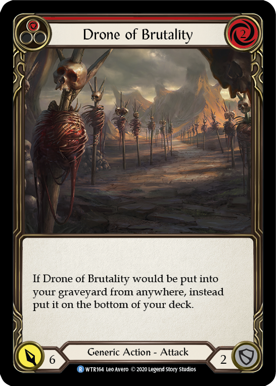 Drone of Brutality (Red) [U-WTR164] (Welcome to Rathe Unlimited)  Unlimited Rainbow Foil-2