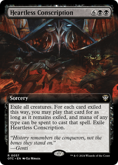 Heartless Conscription (Extended Art) [Outlaws of Thunder Junction Commander]-1