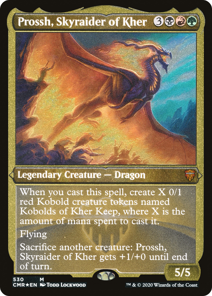 Prossh, Skyraider of Kher (Etched Foil) [Commander Legends]-1