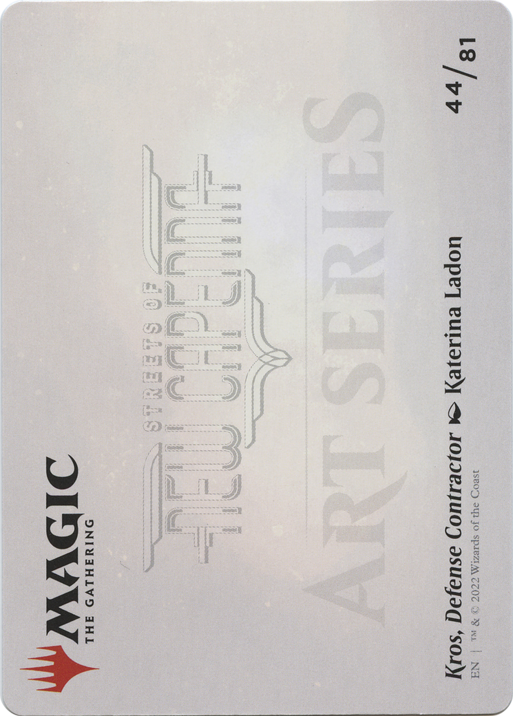 Kros, Defense Contractor // Kros, Defense Contractor (ASNC-044) - New Capenna Art Series (Borderless) Foil-2