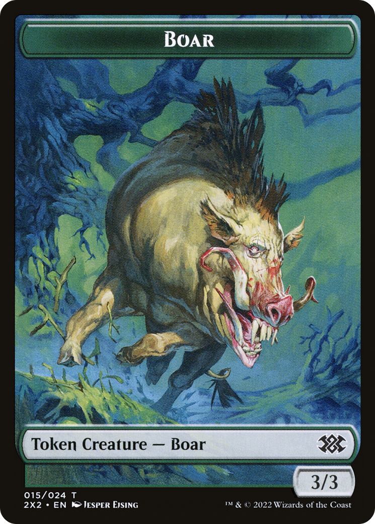 Boar (T2X2-015) - Double Masters 2022 Tokens Foil-1