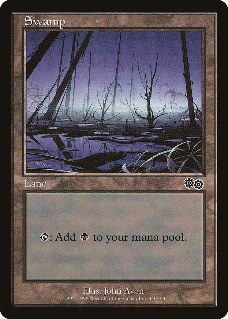 Swamp (340) [Urza's Saga]-1