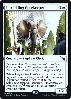 Unyielding Gatekeeper (PRE-035) - Murders at Karlov Manor Promos Foil-1