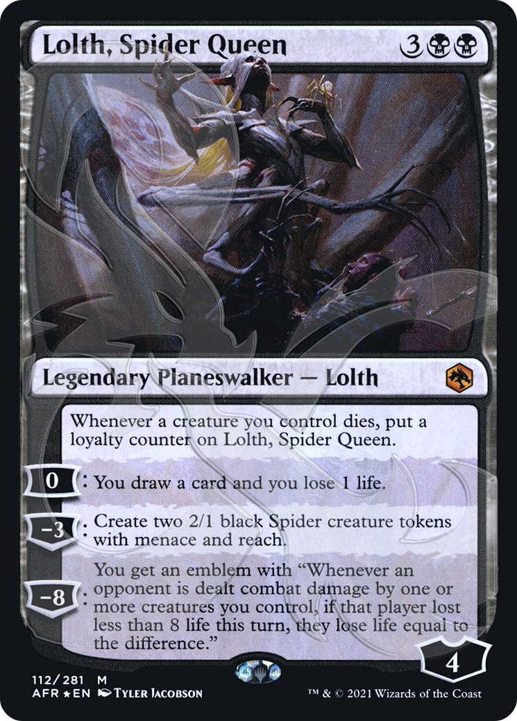 Lolth, Spider Queen (Ampersand Promo) [Dungeons & Dragons: Adventures in the Forgotten Realms Promos]-1
