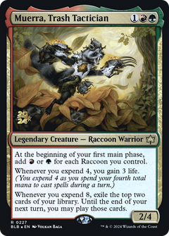 Muerra, Trash Tactician [Bloomburrow Prerelease Promos]-1