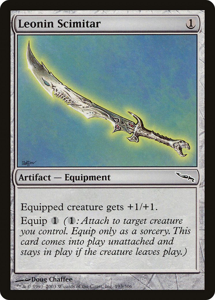Leonin Scimitar [Mirrodin]-1