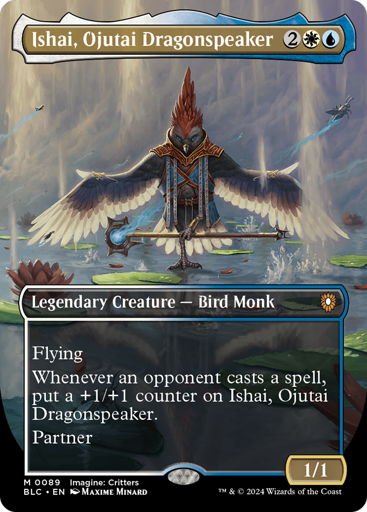 Ishai, Ojutai Dragonspeaker (Borderless) [Bloomburrow Commander]-1