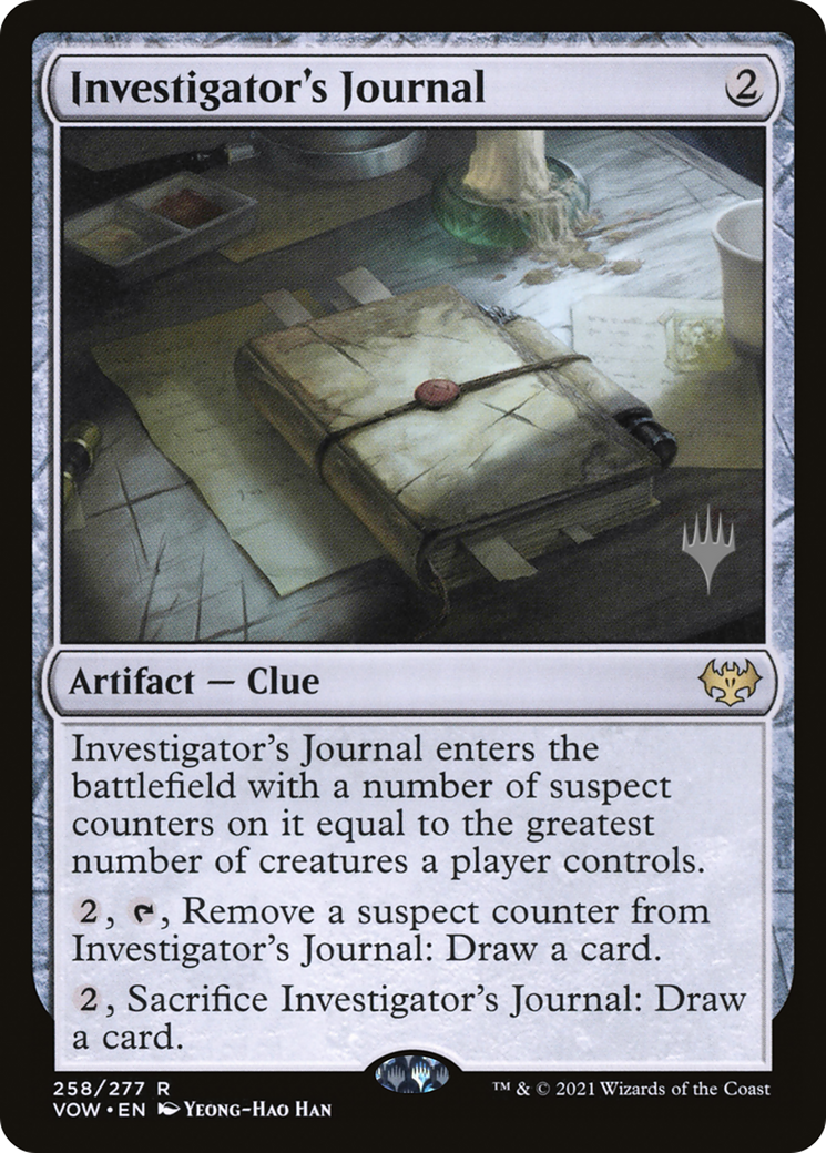 Investigator's Journal (Promo Pack) [Innistrad: Crimson Vow Promos]-1