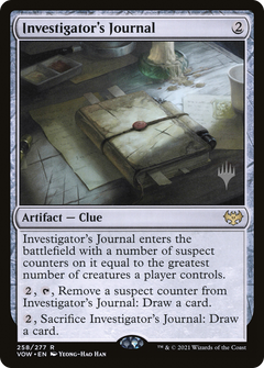 Investigator's Journal (Promo Pack) [Innistrad: Crimson Vow Promos]-1