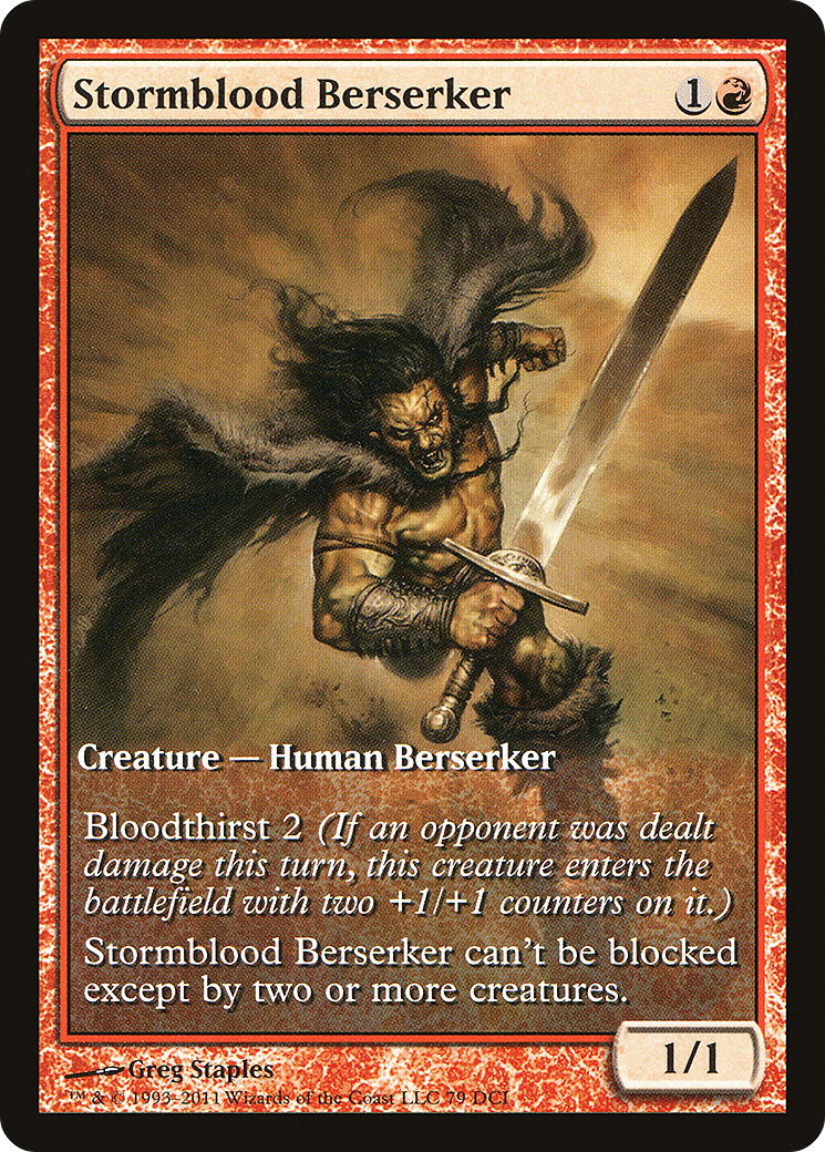 Stormblood Berserker (Extended Art) [Magic 2012 Promos]-1