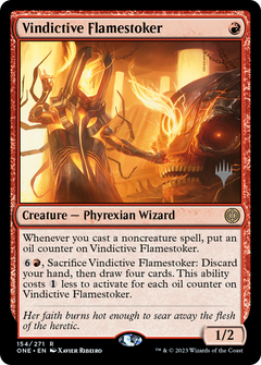 Vindictive Flamestoker (Promo Pack) [Phyrexia: All Will Be One Promos]-1