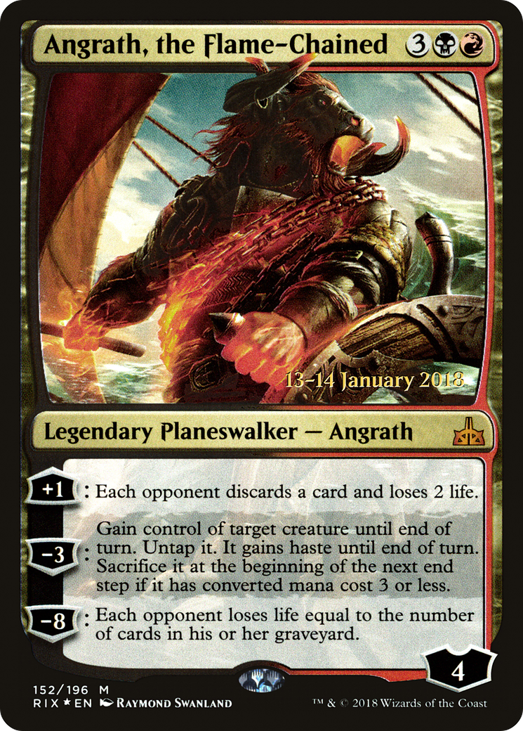 Angrath, the Flame-Chained [Rivals of Ixalan Prerelease Promos]-1