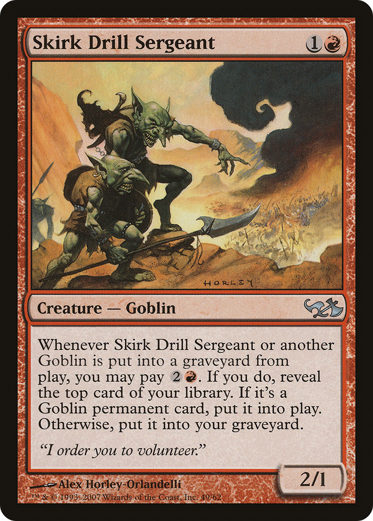Skirk Drill Sergeant [Duel Decks: Elves vs. Goblins]-1