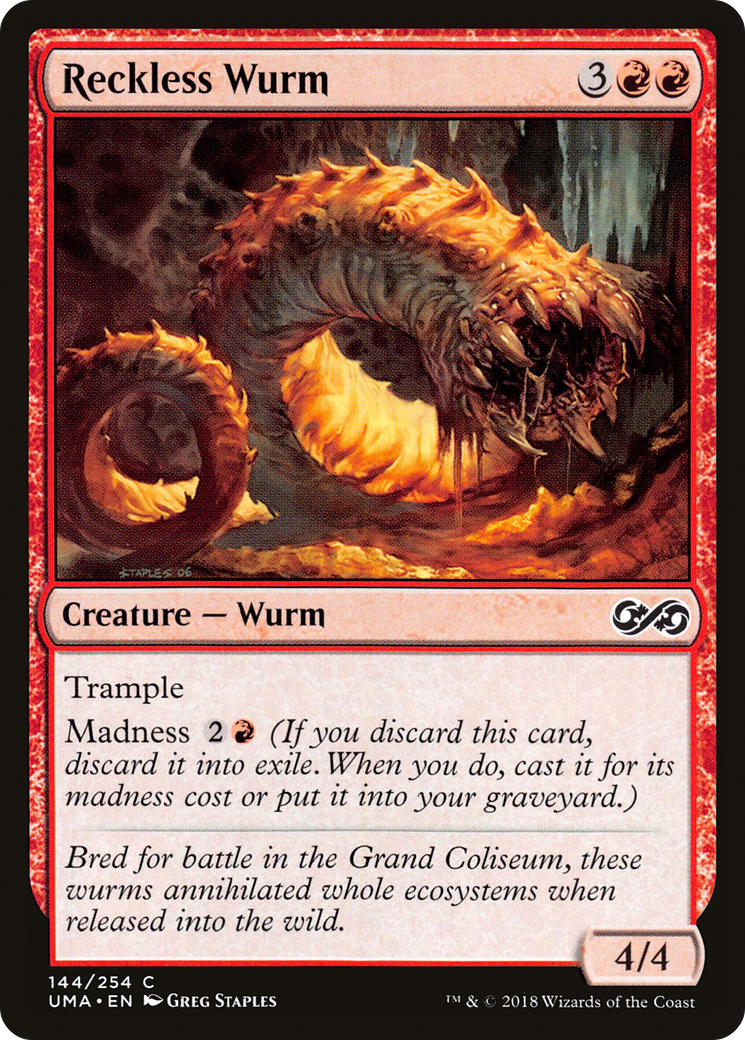Reckless Wurm [Ultimate Masters]-1