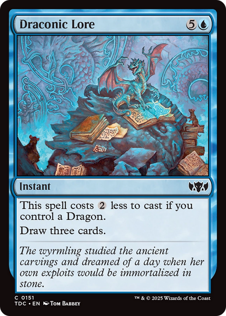 Draconic Lore [Tarkir: Dragonstorm Commander]-1