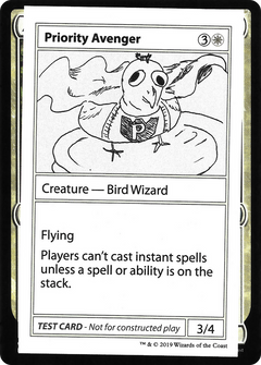 Priority Avenger (2021 Edition) [Mystery Booster Playtest Cards]-1