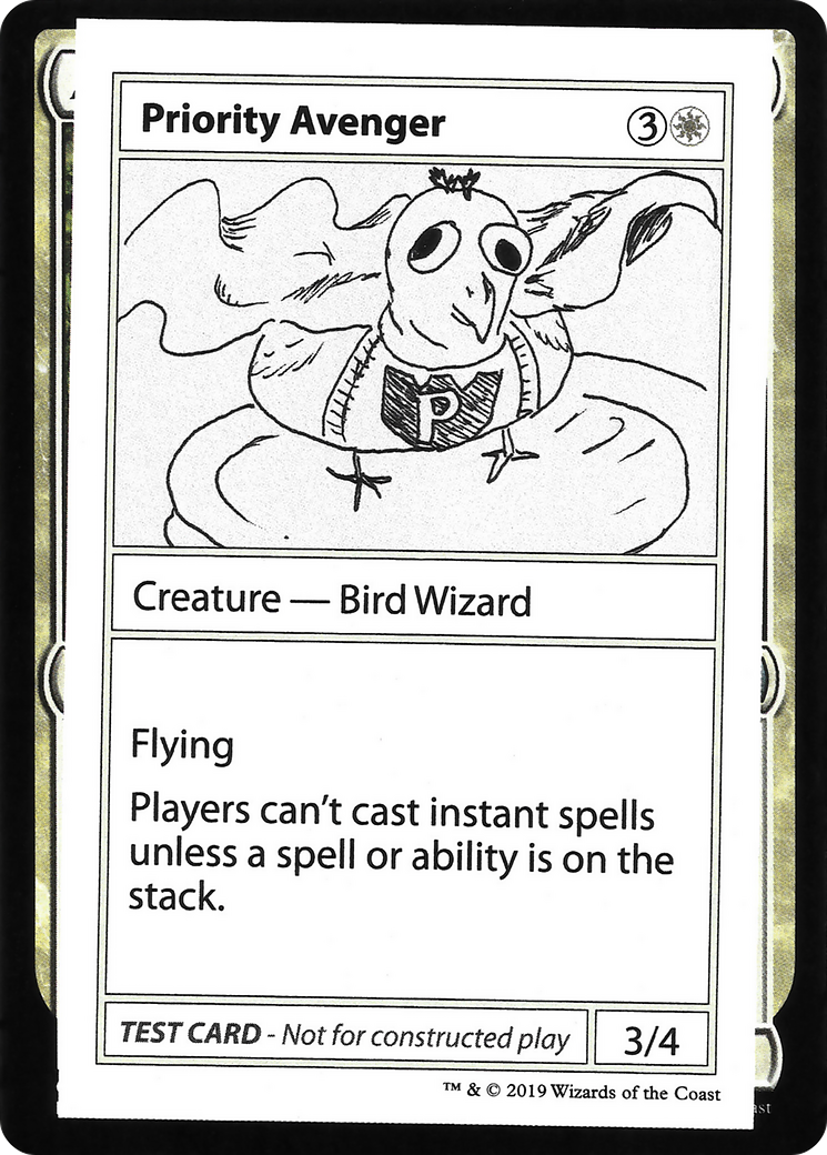 Priority Avenger (2021 Edition) [Mystery Booster Playtest Cards]-1