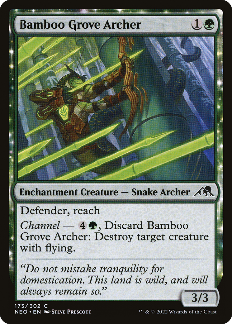 Bamboo Grove Archer [Kamigawa: Neon Dynasty]-1